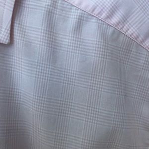 Men’s Eton Dress shirt pink with check